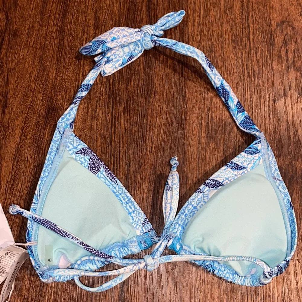 Seafolly Bali Hai Iceberg Triangle Bikini Top-Women’s Size 2 (XS) New w/Tags